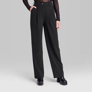 P6 NWT Wild Fable High Waist Wide Leg Trouser Pant - Size: 0